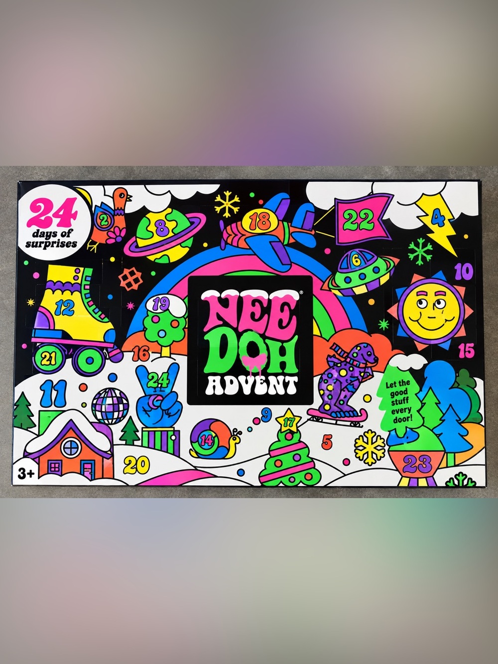 Schylling NeeDoh Advent Calendar Holiday Decor